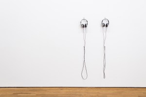 Daniela Brahm "eins und eins sind eins" (one plus one equals one) 2009 (with Les Schliesser), in: „HLYSNAN: The Notion and Politics of Listening“ 2014, Casino Luxembourg, LUX, photo: Patrick Galbats