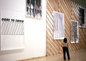 Daniela Brahm, Proclamation Wall, 2006 in: Asterism. Artists living in Berlin, Museo Tamayo, Mexico D.F.