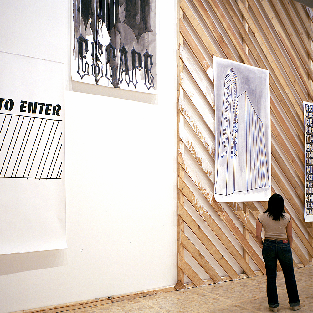 Daniela Brahm, Proclamation Wall, 2006 in: Asterism. Artists living in Berlin, Museo Tamayo, Mexico D.F.